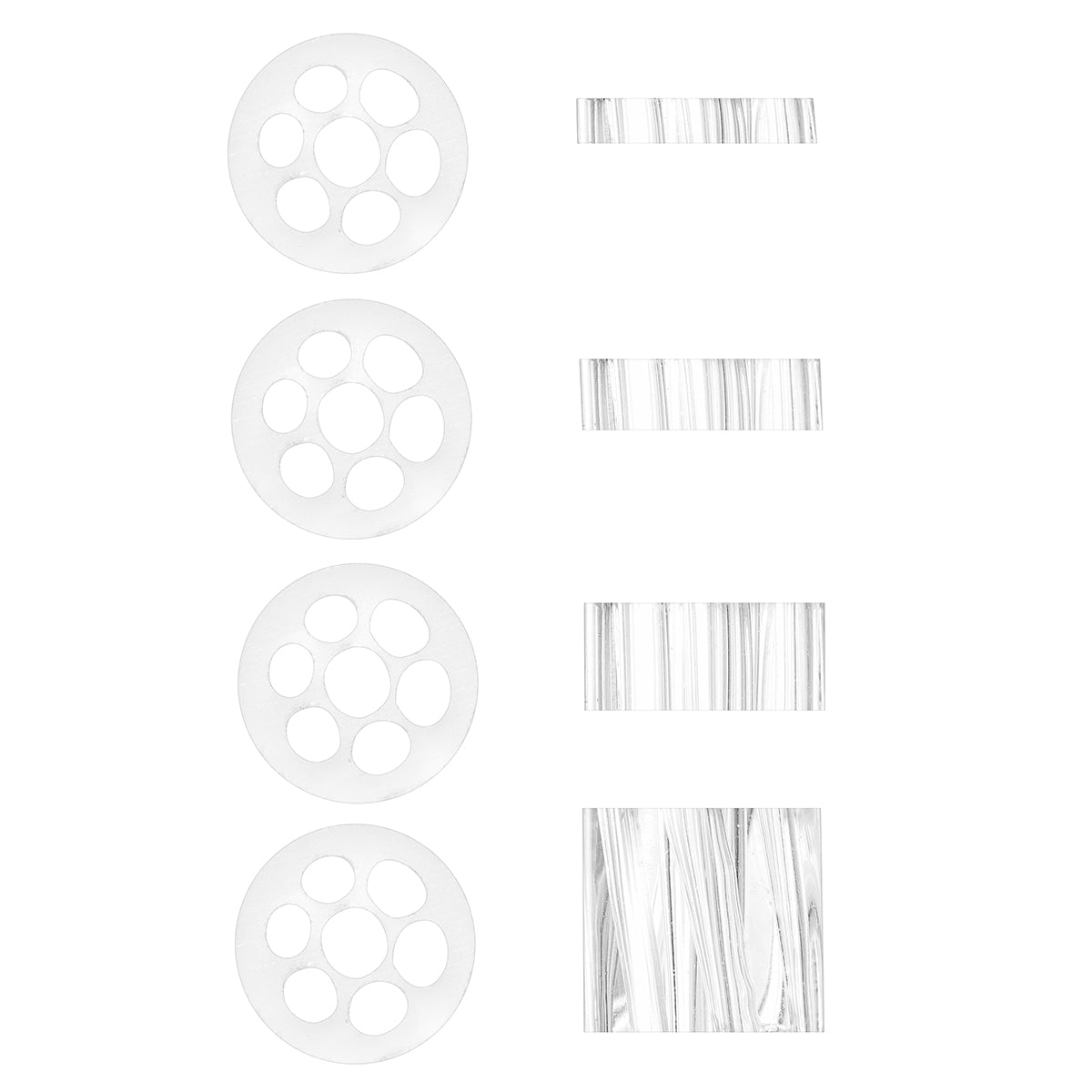 Glass Tube Stem Backspacer for Arizer Solo 3 and Air 2 Max, 2mm, 3mm, 5mm, 10mm Pack of 4