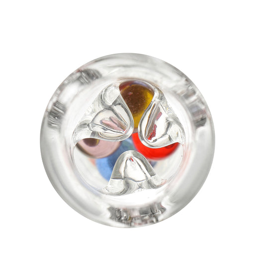 Long Colored Cooling Balls 110mm Glass Stem Mouthpieces for Arizer ArGo, High Air Flow, Ultra Thick Glass, Pack of 2