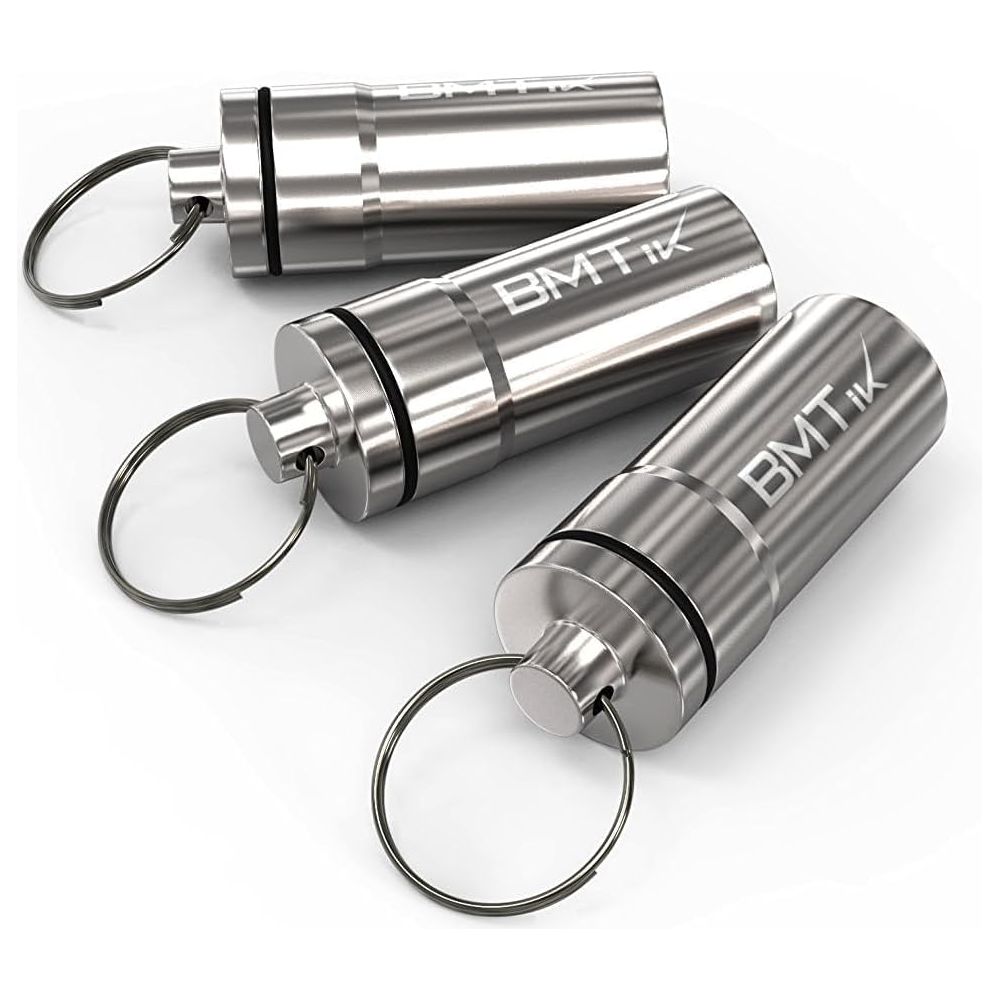 Mini Container Capsule, Silver, Pack of 3
