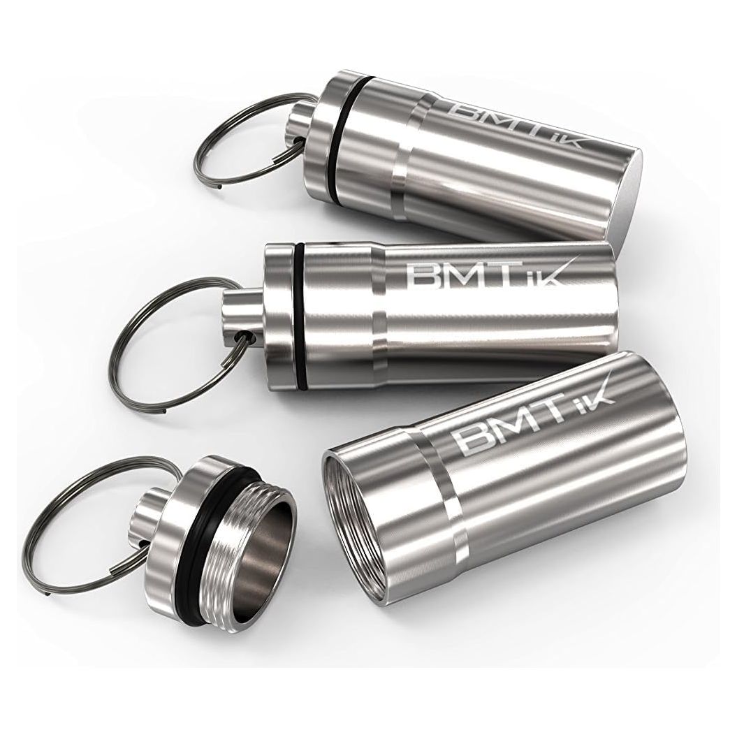 Mini Container Capsule, Silver, Pack of 3