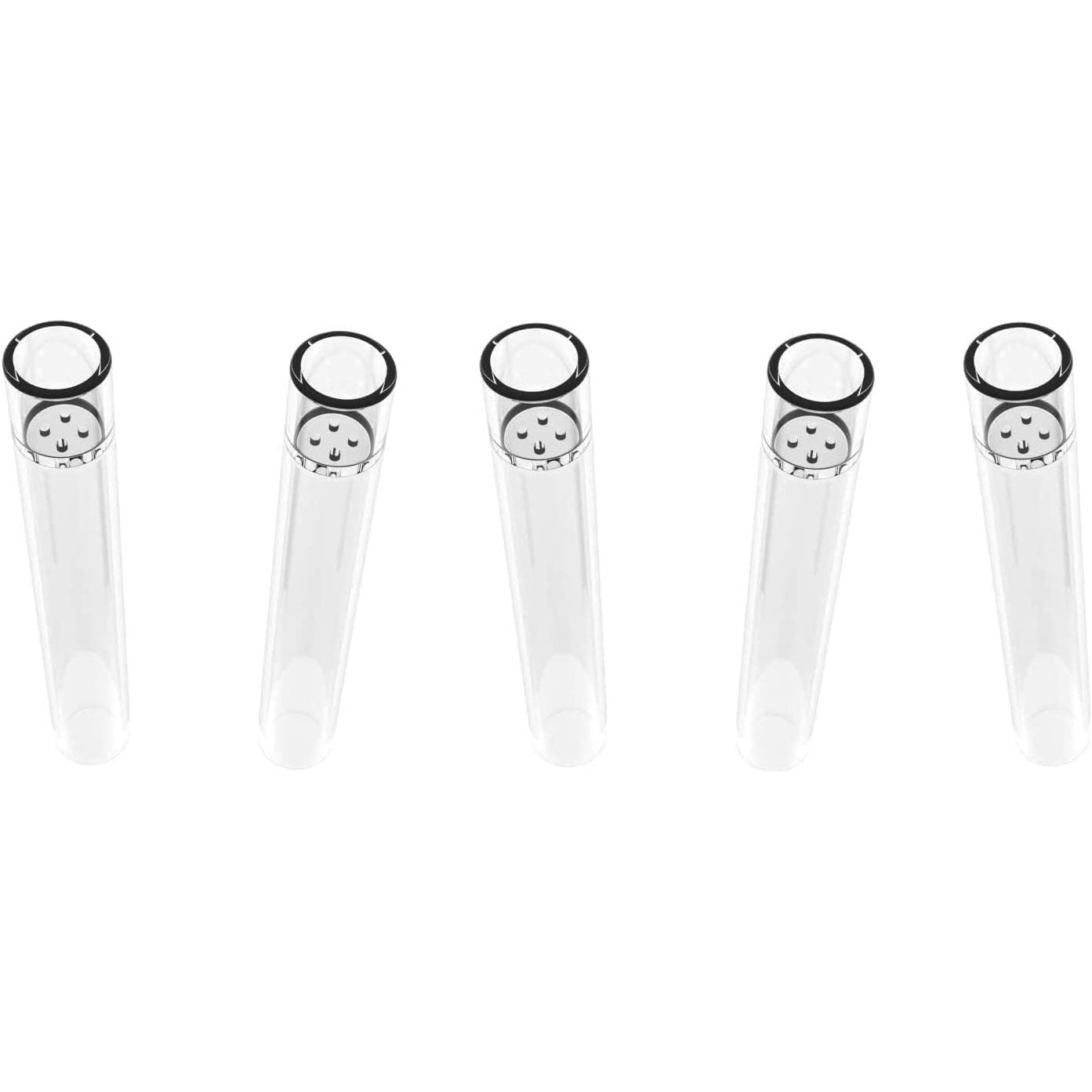 SHORT 70mm Glass Stem Mouthpieces for Arizer ArGo, Pack of 5
