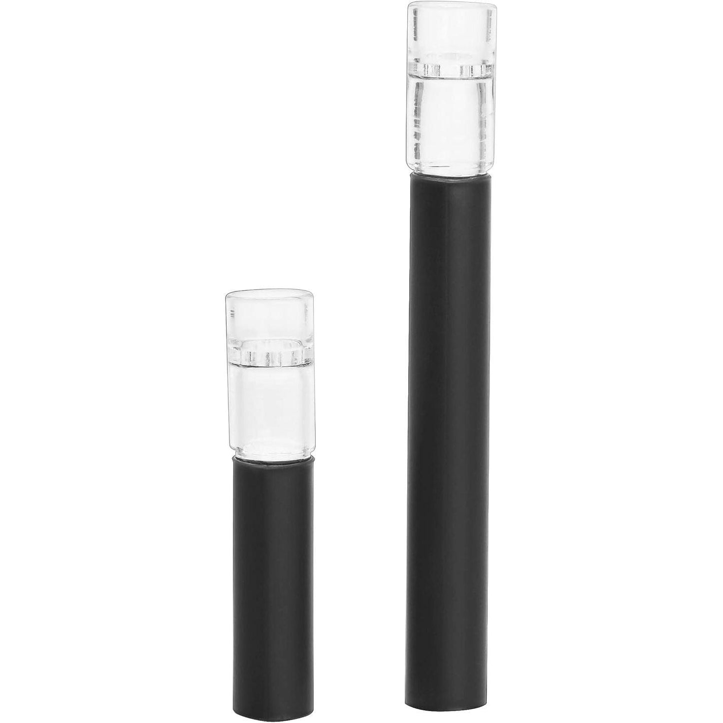 Shatter Resistant Black Wrap Glass Tube Stems for the Arizer Solo 2, 3 and Air 2 (incl Max versions) - 4 Stems and 25 Concave Screens