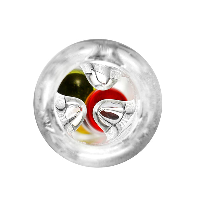 Slim cooling stem with colourful glass cooling beads
