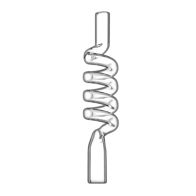 Spiralled Glass Cooling Stem Mouthpiece for LimeLight Frolic, 110mm