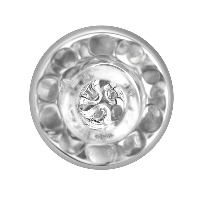 Ultra cooling stem filled with large glass cooling beads