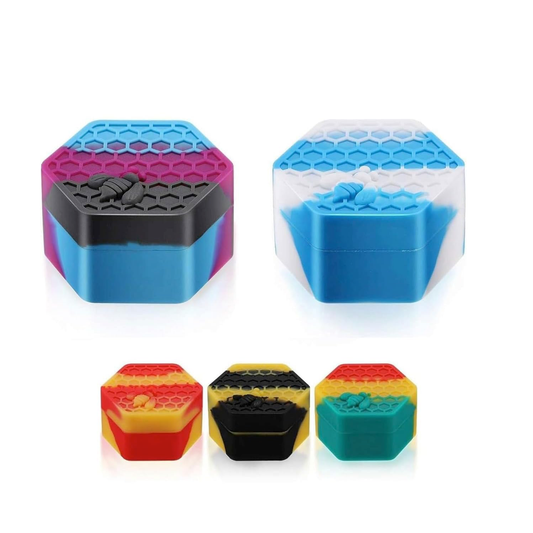 Apex Pods "Hive" Series: 7g Large Silicone Stash Jar – Discreet Travel Herb Storage