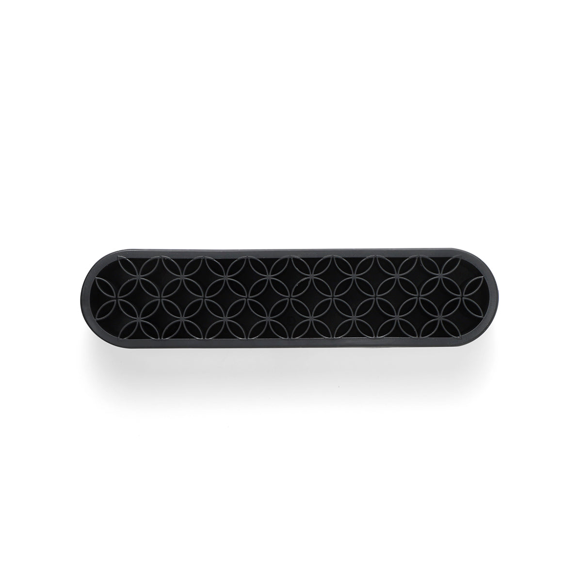 Desktop Glass Stem, Tube and Accessories Organizer for DHVs, Flexi Silicone Interior, Black