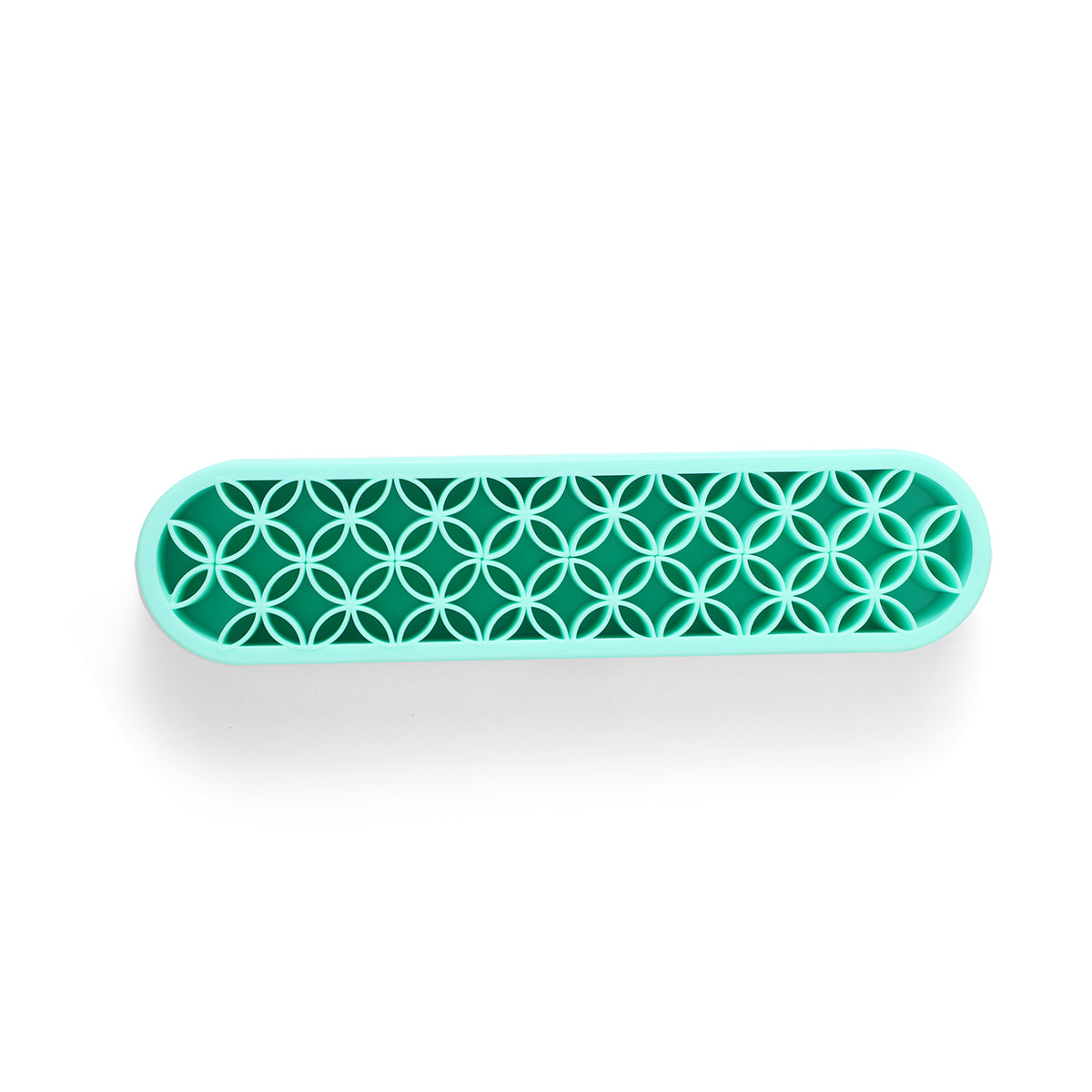 Desktop Glass Stem, Tube and Accessories Organizer for DHVs, Flexi Silicone Interior, Green
