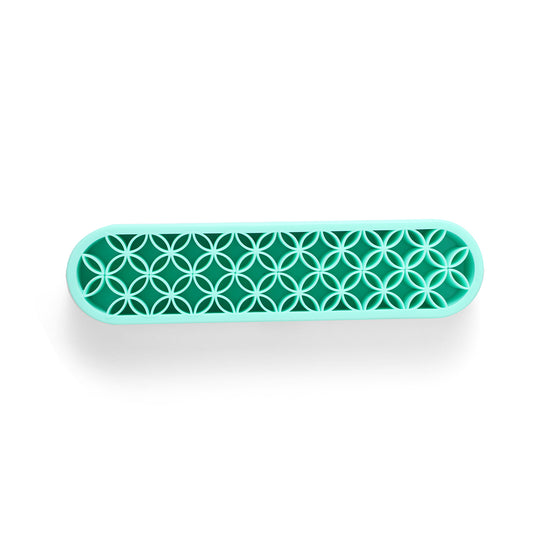 Desktop Glass Stem, Tube and Accessories Organizer for DHVs, Flexi Silicone Interior, Green