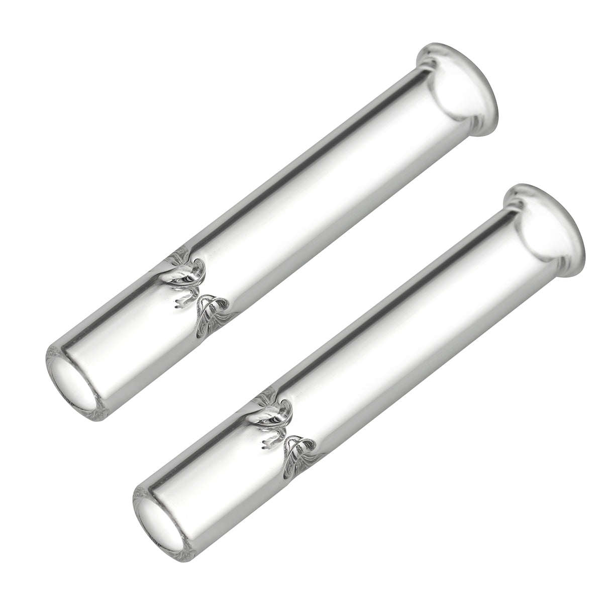 High Air Flow XL 70mm Glass Stem Mouthpieces for Arizer ArGo / ArGo SRT, Pack of 2