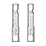 The 'Glacier' Glass Pearl Cooling Stem (70mm) for Arizer Solo 3 and Air Max