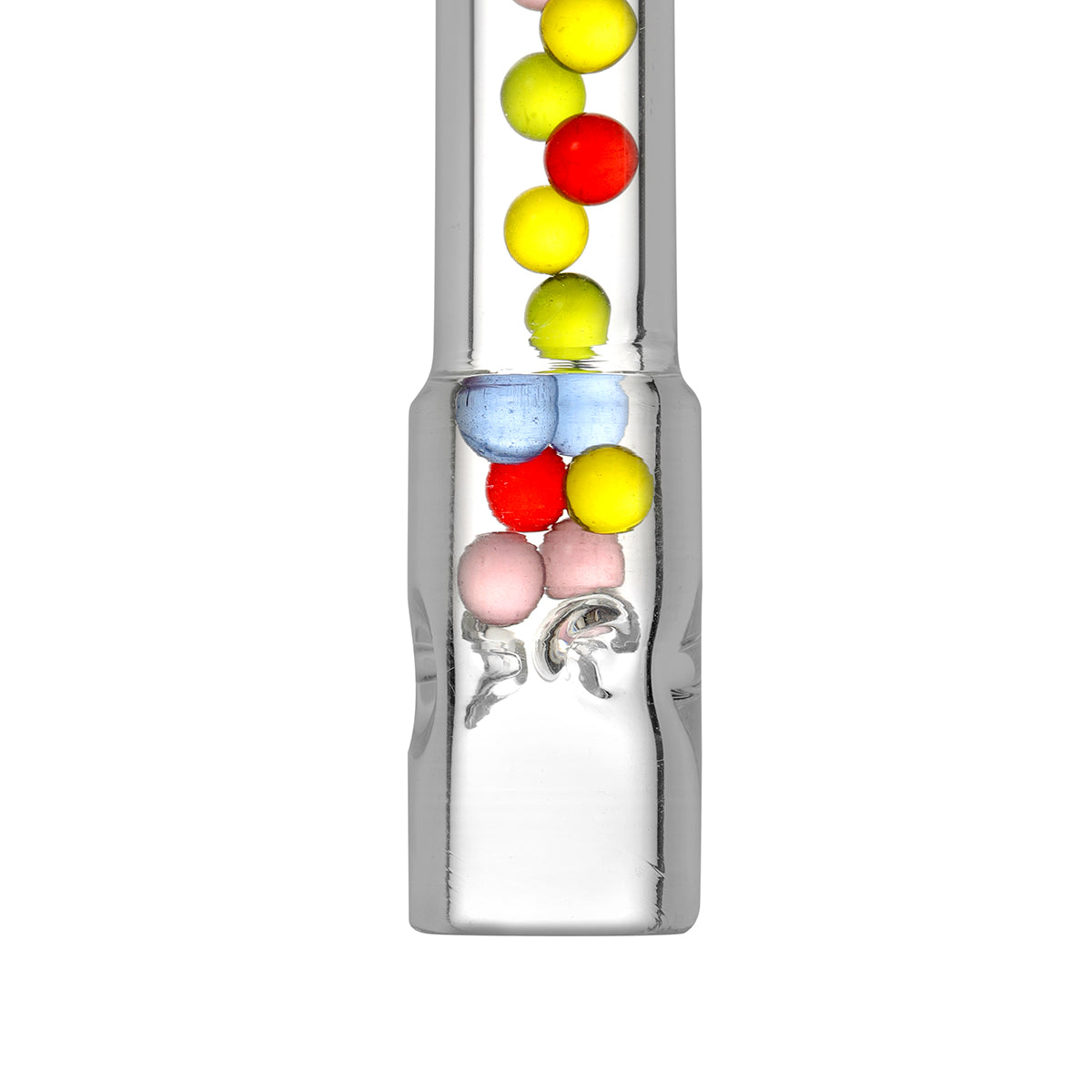 High Airflow Cooling Colored Balls Stem for Arizer Solo 3, Air 2 Max – Long 110mm, Ultra Thick Glass, Pack of 2