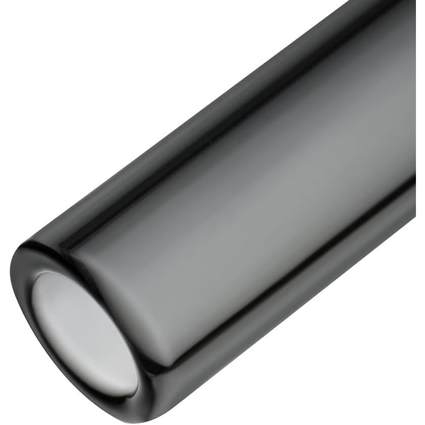 Long Glass Mouthpiece Stems for POTV LOBO and ONE - 2 Pack Straight Half-Black Vaporizer Accessory Set (120mm)