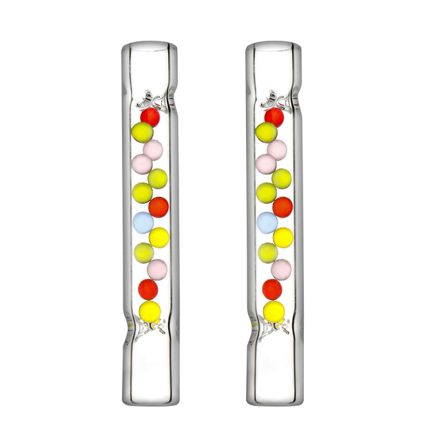 Slim cooling stem with colourful glass cooling beads