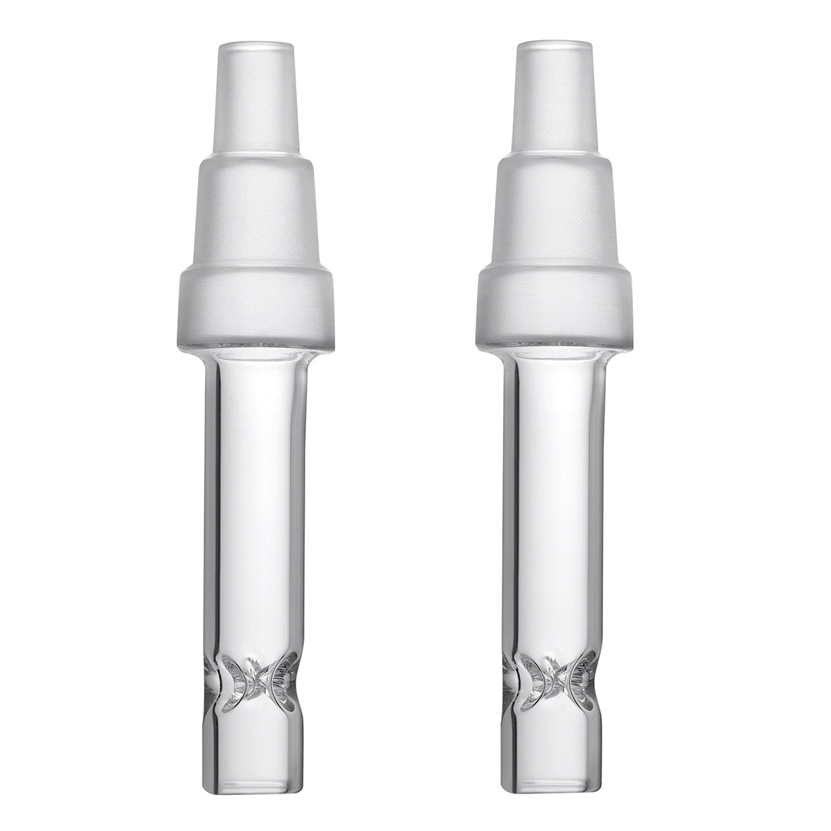 Water Tool Adapter Stem for Arizer ArGo / ArGo SRT – 70mm, High Air Flow, Fits 10mm/14mm/18mm, Ultra Thick Glass, Pack of 2