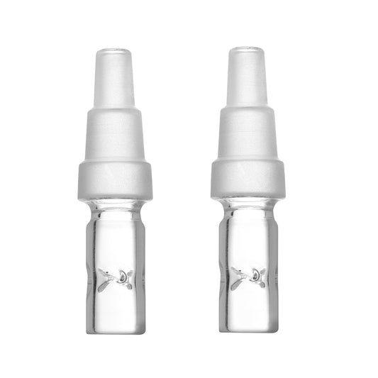 Water Tool Adapter Stem for Arizer Solo 3, Air 2 Max – 70mm, High Air Flow, Fits 10mm/14mm/18mm, Ultra Thick Glass, Pack of 2