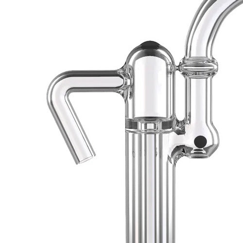 Cascade side bubbler: the glass connector that takes the silicone gasket